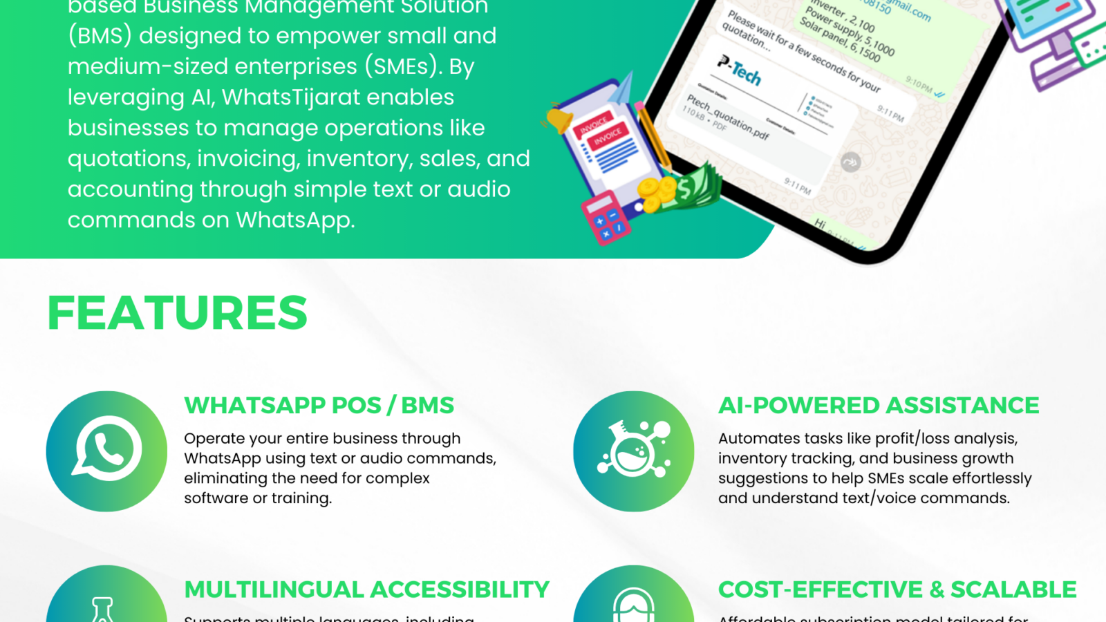 WhatsTijarat One Pager Brief